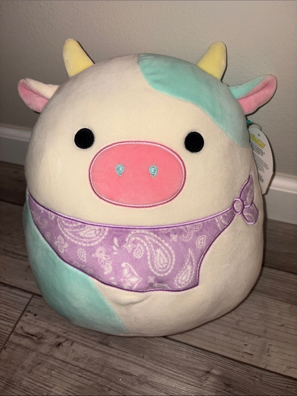 NWT the original Squishmallows Belana the cow
